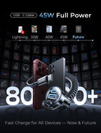 LISEN 120W for iPhone 18 17 16 Pro Max Car Charger USB C Fast Charge