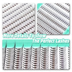 Bodermincer Cluster Lashes 240pcs Large Tray D Curl Individual Eyelashes False Eyelashes Extension DIY at Home (10D-20D Mixed)