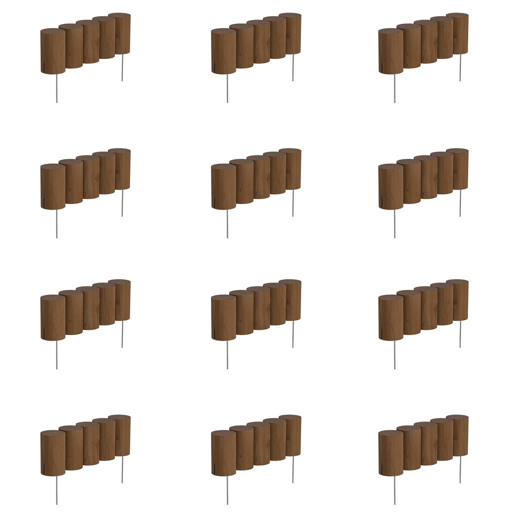 Greenes Fence 15 in. Full Log Edging (12-Pack, 15 ft. Total)