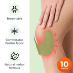 Wellnee Original Herbal Knee Patch - Wellknee Plaster for Knee Support & Muscle Pain - Maximum Strength for a Temporary Relief - Adhesive Heat Patches Made with Natural Herbs for Wellness (30 Pads)
