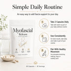 Myofascial Release Supplement for Fibromyalgia, Myofascial Release Capsules with Hyaluronic Acid, Silica, Serrapeptase, Boswellia, Bromelain, Gotu Kola | Restores Flexibility & Mobility, 60 Capsules