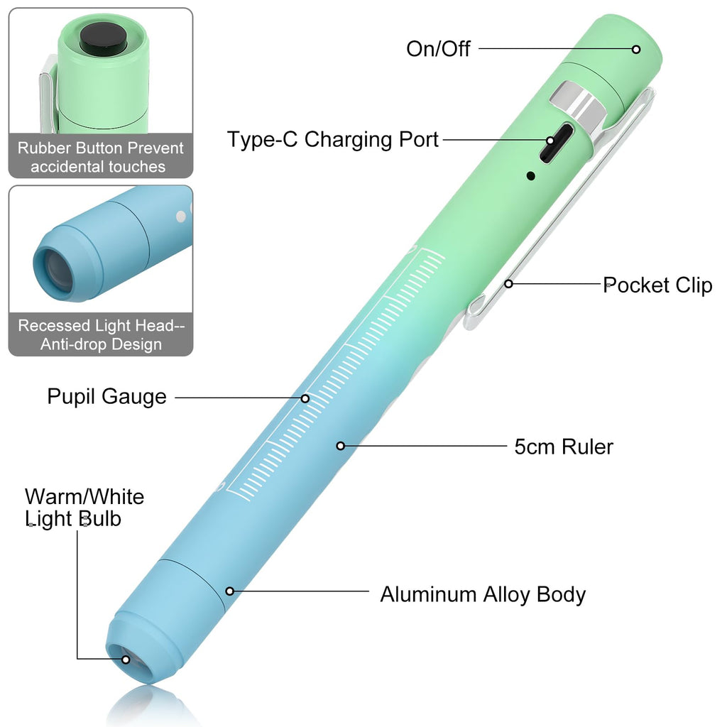 Rechargeable Pen Light for Nurses and Doctor LED Penlight with USB Charging