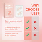 NOVALIFT MicroGlow Eye Patches,Under Eye Patchs Hyaluronic Acid Eye Mask for Dark Circles for Women, Forehead Wrinkle & Smile Line Patches (1BOX(3 Pairs))