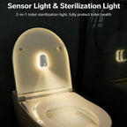 Self Cleaning UV Toilet Sanitizer Light, Motion-Activated, Rechargeable, Night Light, Adhesive-Mounted for Shared Bathrooms, For Elderly & Pet