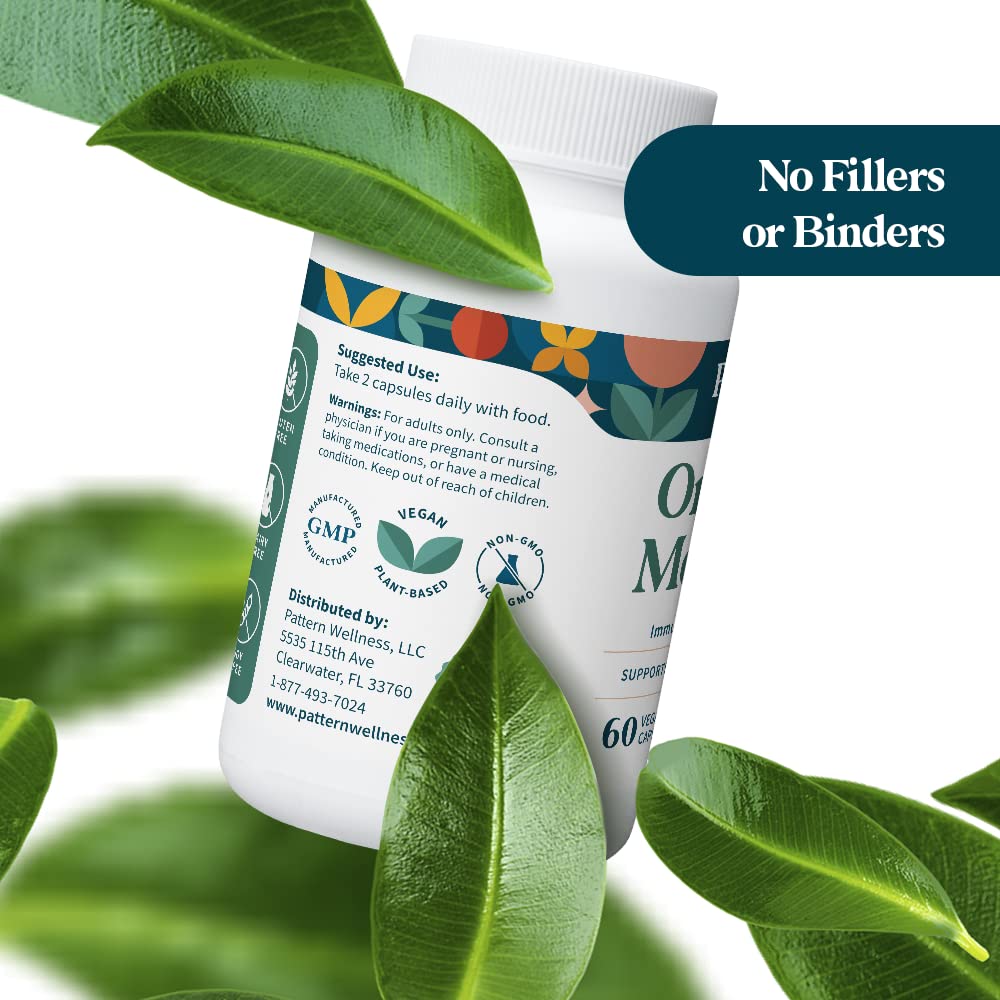 Pattern Wellness Organic Moringa Oleifera Supplement – 60 Capsules
