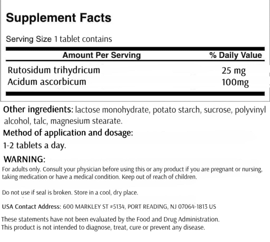 Rutinoscorbin 300 Tablets.