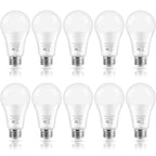LED Light Bulbs, 100 Watt Equivalent A19 LED Bulbs, 13W 3000K Soft White 1500 Lumens Non-Dimmable Bright E26 Edison Medium Screw Bulbs for Home Bedroom Kitchen Living Room Office Lamp, 10-Pack