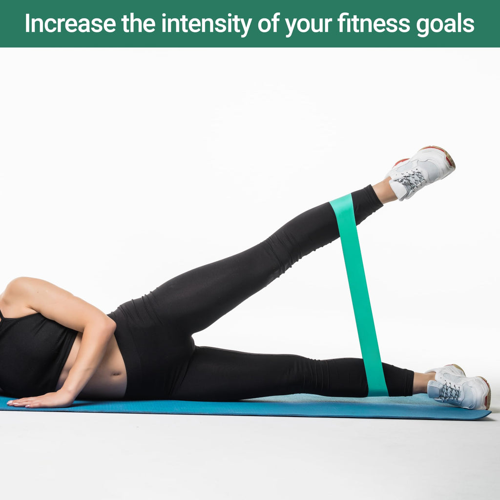 TechStone Resistance Bands Set for Men and Women, Pack of 5 Different Levels Elastic Band for Home Gym Long Exercise Workout ��� Great Fitness Equipment for Training, Yoga ��� Free Carrying Bag (Blue)