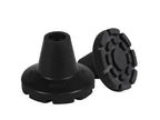 KMINA Crutch Tips 7/8 Inch (x2 Units), All Terrain Non-Slip Cane Tips, Heavy Duty Rubber Replacement, Wide Base Stability, Patented, Made in Europe