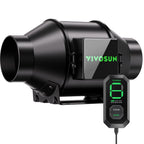 VIVOSUN G4 4" Inline Fan &Cycle Mode Speed Controller, 195 CFM Aerozesh Fan