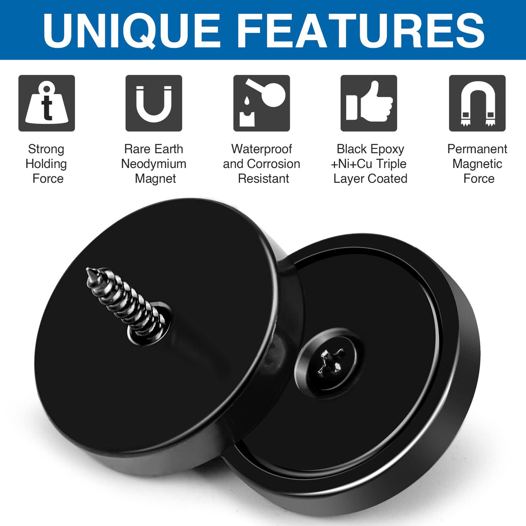 LOVIMAG Magnets 110 LBS Heavy Duty Neodymium Strong Magnet 12 Pack