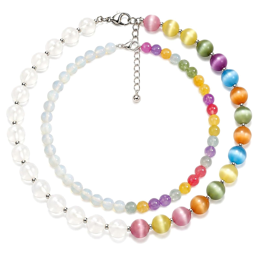 Dopamine Necklace Color Changing Beads Necklace Set Fun Jewelry Accessories