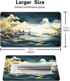 MTG Playmat Size 24x14in Free Storage Bags Non-Slip Backing, Ideal for Card Game Enthusiasts TCG Playmat (Autumn Dream-No Deck)