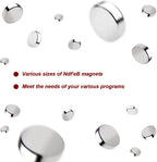 rhinocats Small Strong Magnets, 269Pcs Mini Round Refrigerator Magnets for 3D Printings, Office, Hobbies, Crafts and Science