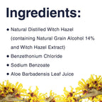 Dickinson's Original Witch Hazel Refreshingly Clean Cleansing Cloths with Aloe, 4 Pack, 25 Cloths per Pack