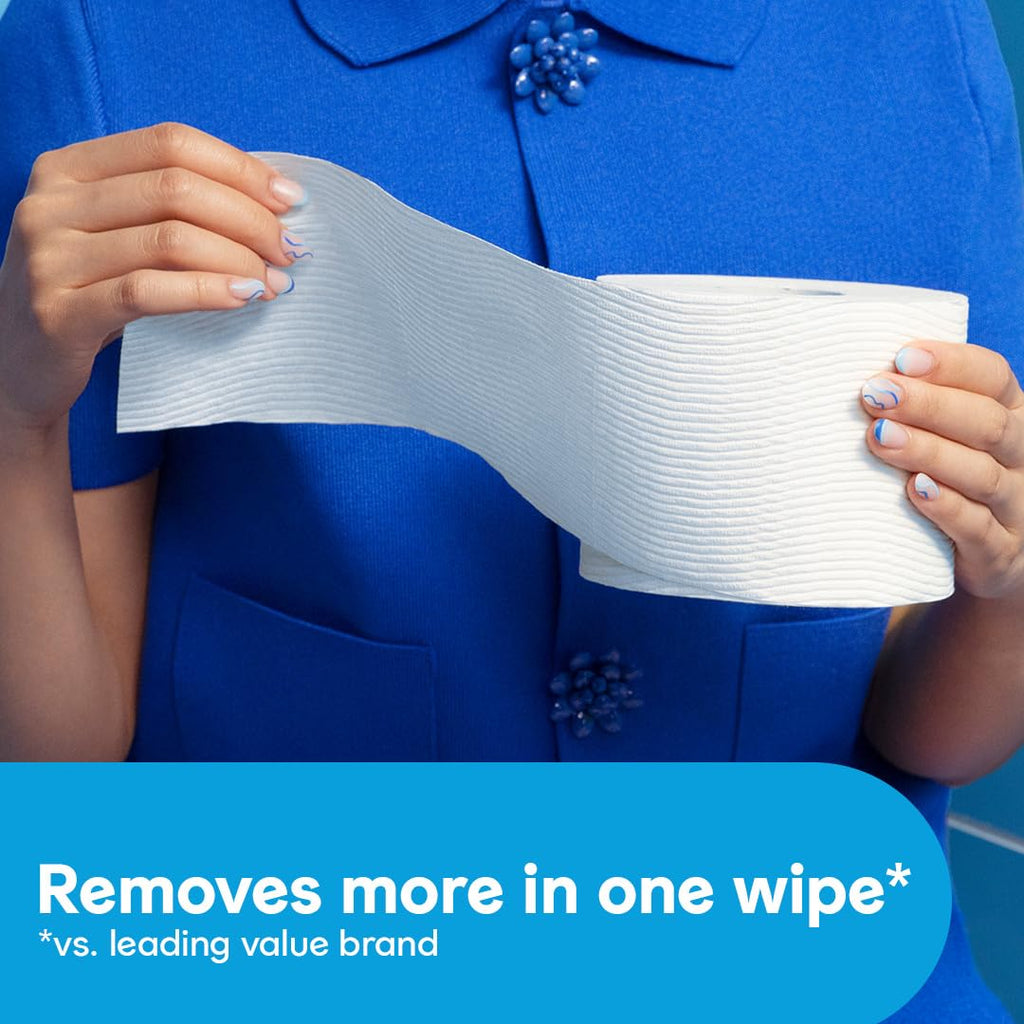 Cottonelle Ultra Clean Toilet Paper with Active CleaningRipples Texture, Strong Bath Tissue, 12 Family Mega Rolls = 66 Regular Rolls