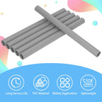 CKVIHAV 6Pcs 1 Inch Grey Electrical Conduit PVC Pipe 17" Long Sch40 PVC Rigid Tube Round Pipes Hardware Tubing for Home DIY Electrical Wiring Installation, Garden, Farm, Workshop,(1" x 17"L)