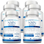 Approved Science NMN - 500mg Stable Beta NMN with BioPerine - Cellular Energy, Healthy Aging - Pack of 6 - Made in USA - Vegan
