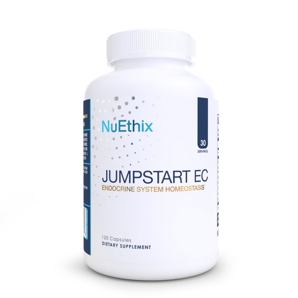 NuEthix Formulations Jumpstart EC, Endocrine System Homeostasis Dietary Supplement, 120 Capsules