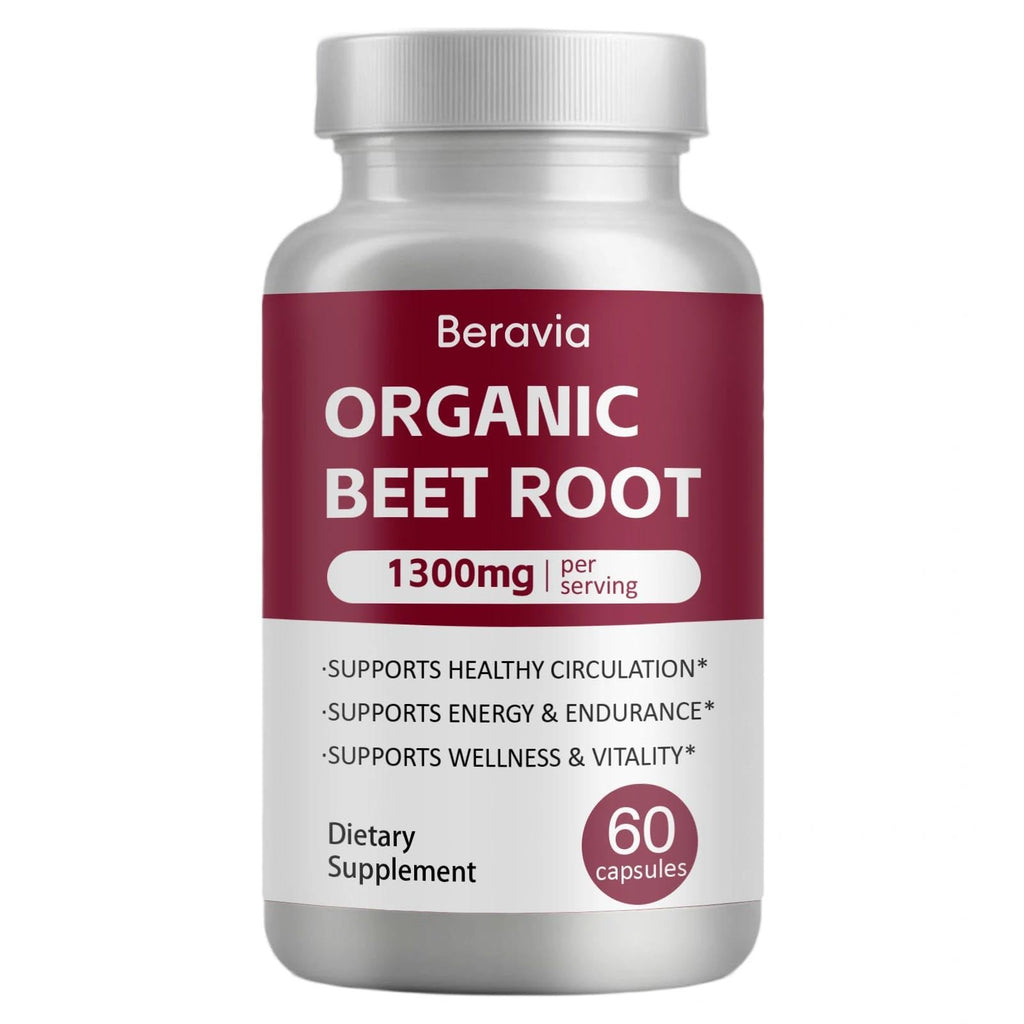 OIMTUE Beravia Beet Root Capsules | Antioxidant Formula - Vegan, Non-GMO, Gluten-Free - 1300mg, 60 Capsules
