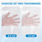 TICONN 12 x 9 Ft Plastic Drop Cloth for Painting, Waterproof Painters Plastic Sheeting, Painting Tarp for Furniture Cover, Floor Protection (6PK, 1.2Mil)