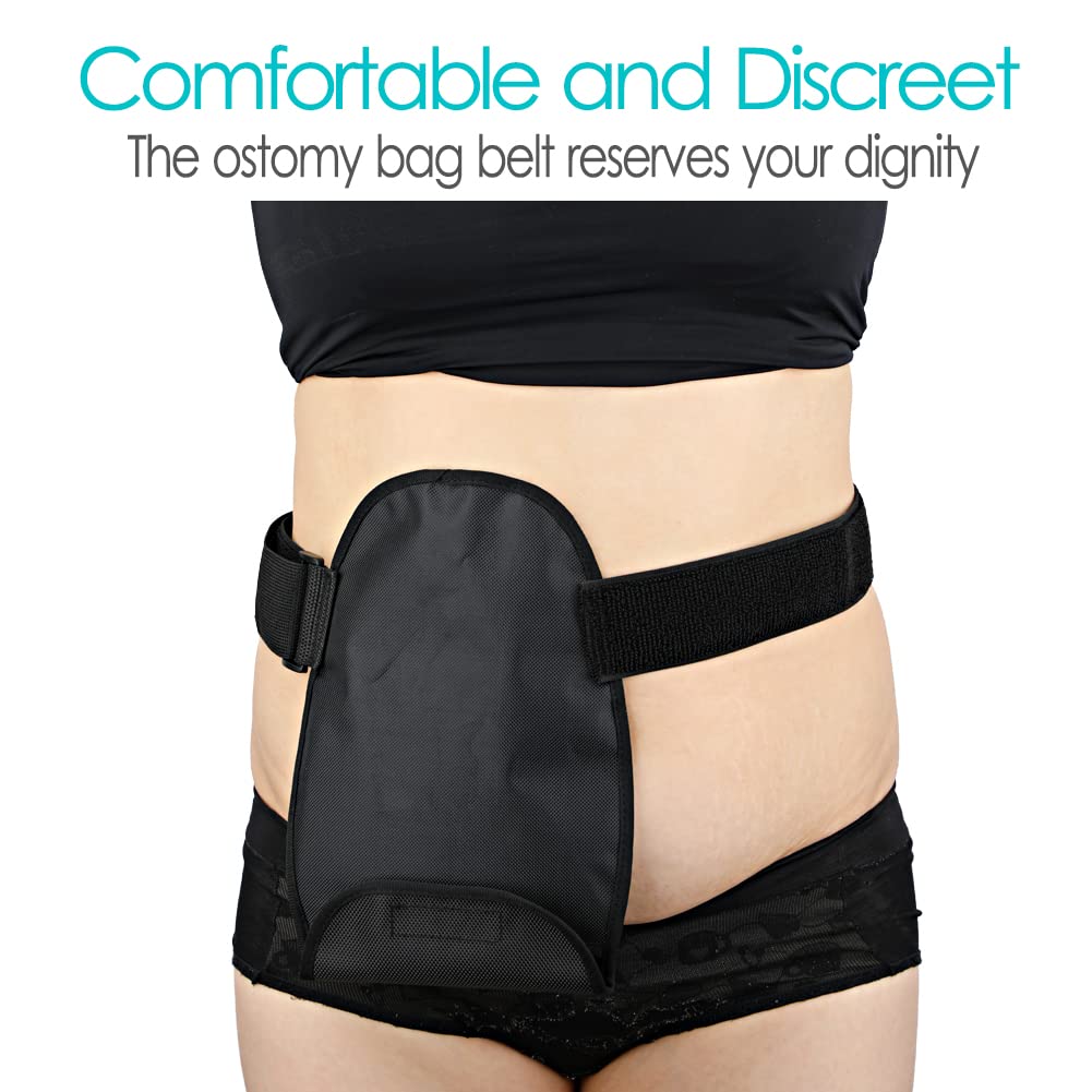 Waterproof Ostomy Bag Cover Belt Adjustable Washable Colostomy Bag Covers Protector Reusable Stoma Urostomy Ileostomy Pouch Supplies Leak-proof Odour Masking Noise Reduction for Patients Women Men