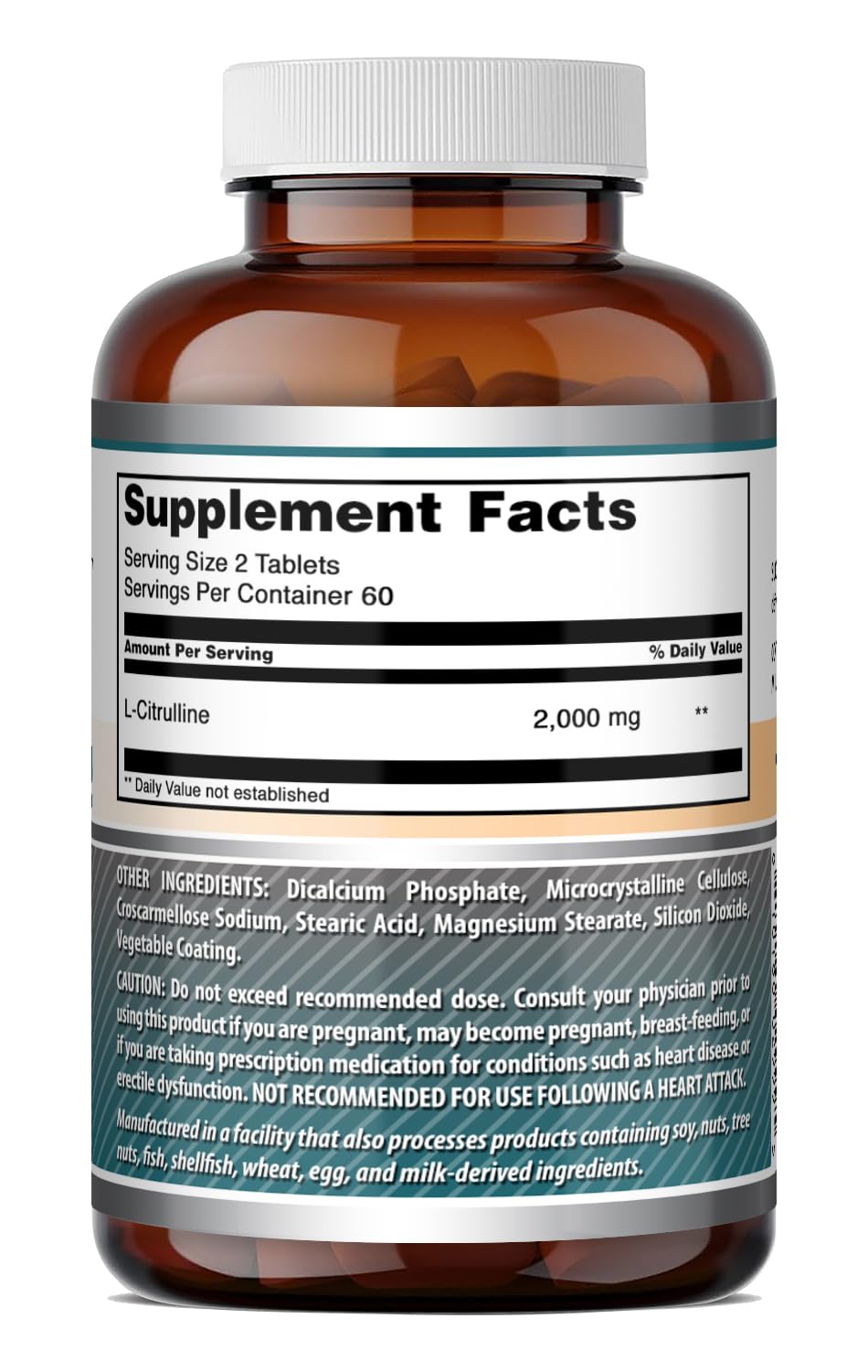 Amazing Formulas L Citrulline 2000mg Per Serving 120 Tablets Supplement | Amino Acid Supplement for Men & Women | Non-GMO | Gluten Free | Made in USA