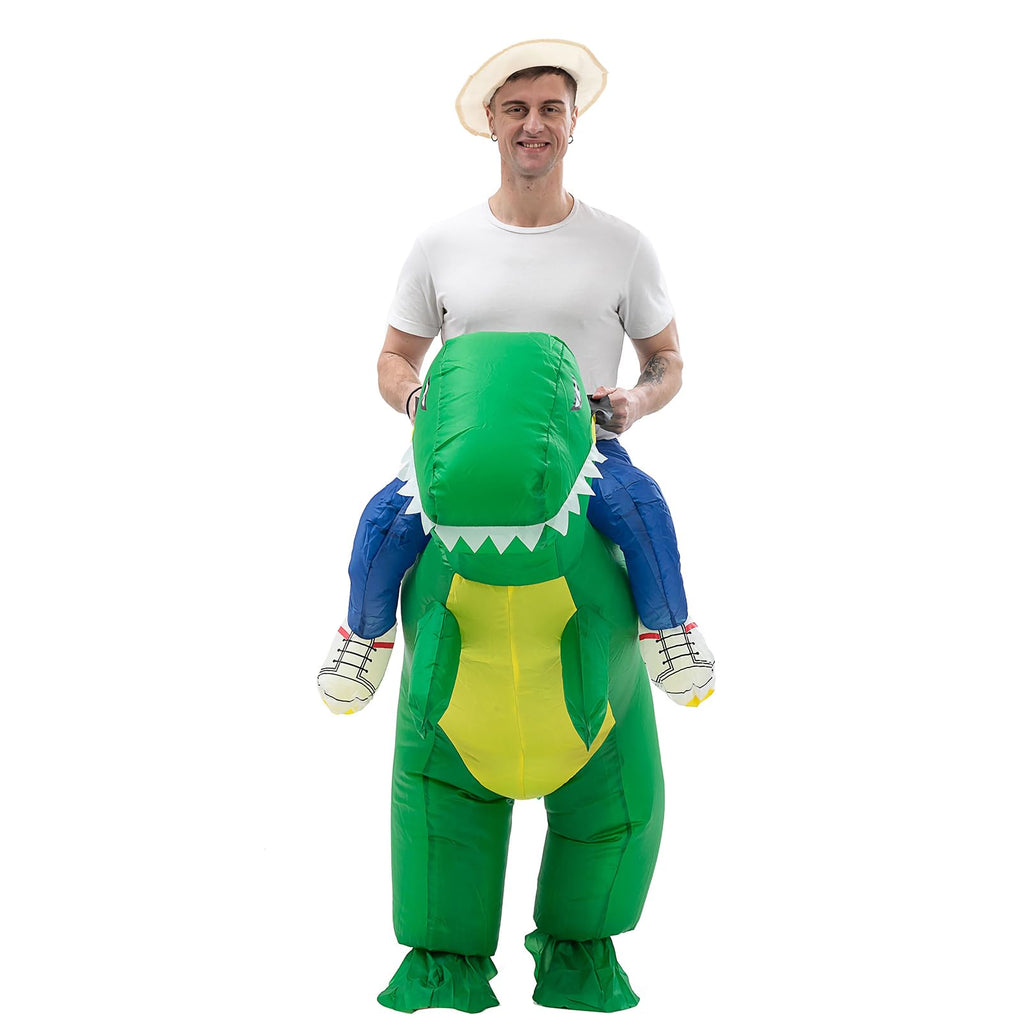 IRETG Inflatable Dinosaur Costume Adults, Funny Blow Up Suit Halloween