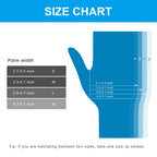 FINITEX Blue Disposable Nitrile Exam Gloves - 200 PCS/BOX 3.5mil Rubber Powder-Free Latex-Free Medical Examination Home Cleaning Food Gloves, MEDIUM