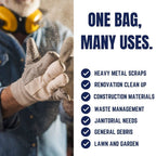 Plasticplace 20-30 Gallon Trash Bags, Heavy Duty 2.0 Mil Clear Garbage Bags, 30" x 36" Gusset Sealed Can Liners, Tear-Resistant Industrial Strength for Broken Glass & Sharp Debris (100 Count)