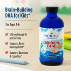 Nordic Naturals Children’s DHA, Strawberry - 4 oz for Kids- 530 mg Omega-3 with EPA & DHA - Brain Development & Function - Non-GMO - 48 Servings