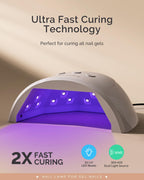 MelodySusie UV Nail Lamp P-Plus30F for Gel Polish-Fits Whole Hand & Feet