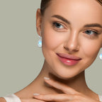 EVERU 925 Sterling Silver Moonstone Dangle Earrings Jewelry Gif for Women