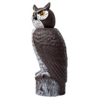 Dalen Large Rotating Head Fake Owl Decoy to Scare Birds Away - 18” Tall - Garden Scarecrow Owl with 360º Rotating Head