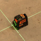 Klein Tools 93CPLG Compact Self-Leveling Laser Level, Bright Green Cross Line 360-Degree Laser Planes, Class 2 ≤ 1mW, Rechargeable, Magnetic Mount