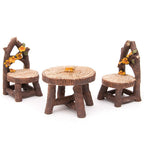 Fairy Garden Accessories, LATTOOK 8PCS Miniature Table and Chairs Set Fairy Garden Furniture Ornaments Kit for Home Outdoor Micro Landscape Decoration