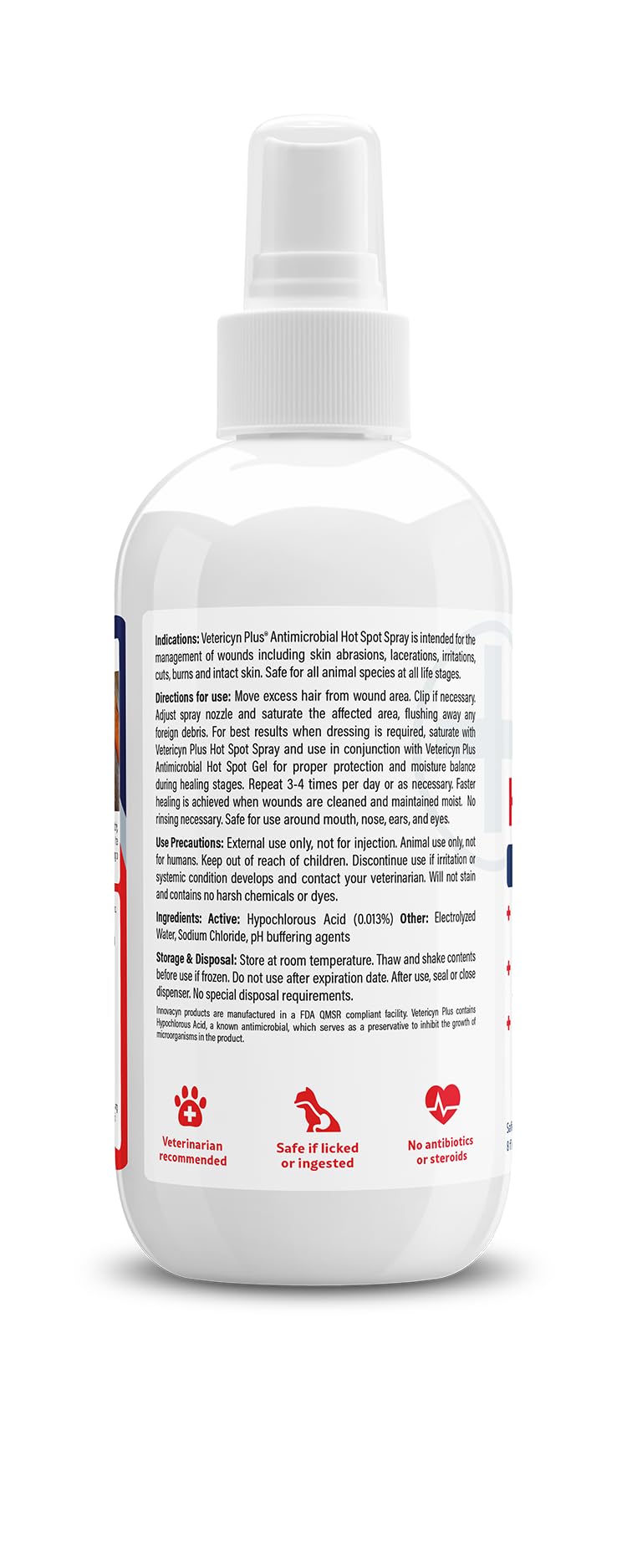 Vetericyn Plus Hot Spot Spray for Dogs, Itch Relief for Dogs & Cats, 8 oz