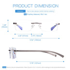 Missfive Premium Aluminum Progressive Multifocus Reading Glasses Men Blue Light Blocking, No-Line Spring Hinge Rimless Office Multifocal Metal Readers,1.25x-2.5x on A Lens for Near Range, Gunmetal