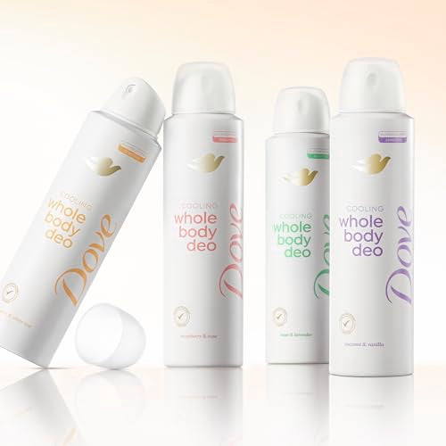 Dove Whole Body Deodorant Cooling Spray Peach & White Tea Aluminum Free 4oz
