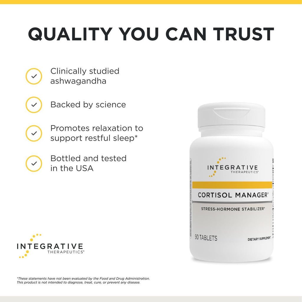 Integrative Therapeutics Cortisol Manager, 90 Tablets, Stress Support*