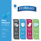 FitRight Adult Diapers, Extra Heavy Absorbency, XL (Waist Size 56in-64in), 80 Count, OptiFit Incontinence Briefs for Men and Women, Disposable, Moisture Wicking, Leak Protection,
