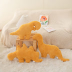 3 Packs Dino Nugget Pillow Plush, 18 inches Dinosaur Chicken Nugget Pillow Stuffed Animal Plush Toy, Dino Nugget Dinosaur Party Decoration Birthday Christmas Valentines Day Gift for Kids Boys Girls