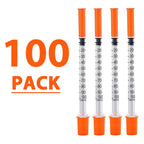 1ML Syringe with 31G 5/16" Needle, 100PACK Individually Wrapped Lab Supplies (1CC 31G 5/16"-100PACK)
