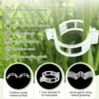Mqacpu 50Pcs Tomato Clips,Plastic Trellis Clip Secured Plant Support Clips