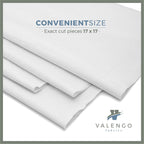 VALENGO New Lint Free Rags – 100% Cotton Cloth, Soft T-Shirt Rags, Lint Free Cloth for Staining Wood, Cast Iron, Dusting, Polishing, Painting and Cleaning – Reusable & Absorbent – 17”x17” (Pack of 28)