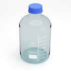 MorexLab 5000ML Storage Glass Bottles – 1pc Round Media Storage Bottle – Borosilicate Glass Bottles – Safe Probe Storage Glass Storage Bottles with GL60 Blue Screw Cap (5000ml - 1pc)