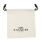 COACH Quilted C Huggie Earrings Golden One Size