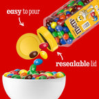 M&M's Peanut Candy Jars, Assorted Chocolate Candies, Party Size Bulk, 23 Ounces Each