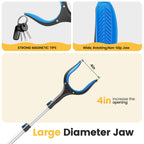 FGRHY Telescopic Grabber Reacher Tool, 5-Level Adjustable (23'' to 41'') - Extendable Gripper and Reaching Tool - Heavy Duty Pick Up Stick Grabbers for Elderly, Surgery Recovery Must Haves (Blue-2pc)