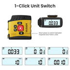 ACPOTEL Digital Tape Measure 16ft, LCD Display, 6 Metric & Imperial Units